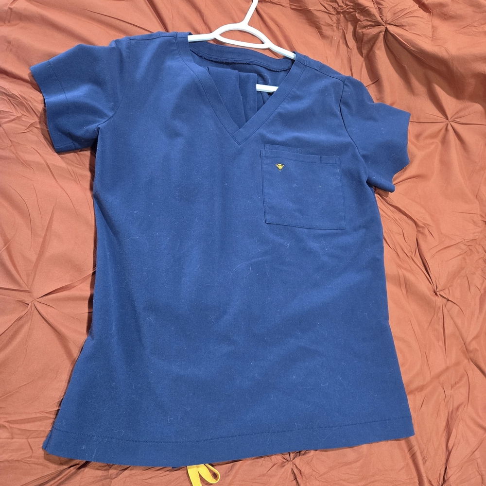 Navy Poppy Scrub Set - Small